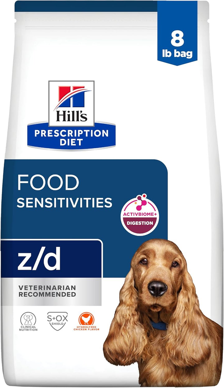 Z/D Skin/Food Sensitivities Hydrolyzed Dry Dog Food, Veterinary Diet, 25 Lb. Bag