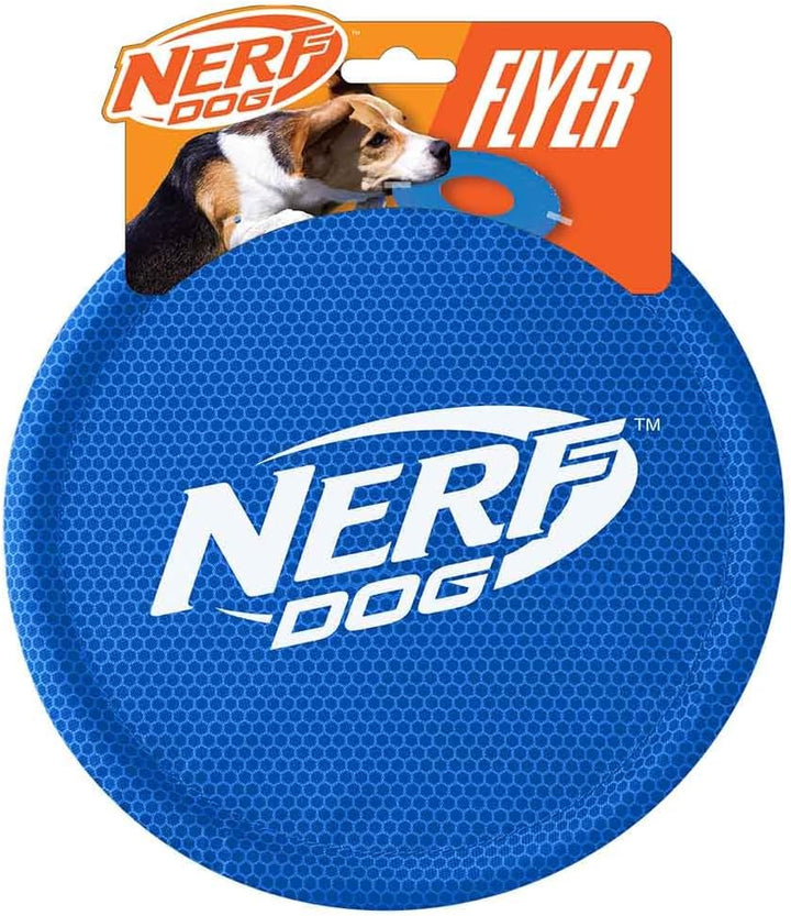 Nylon Flyer Dog Toy, Flying Disc, Lightweight, Durable and Water Resistant, Great for Beach and Pool, 9 Inch Diameter, for Medium/Large Breeds, Single Unit, Red