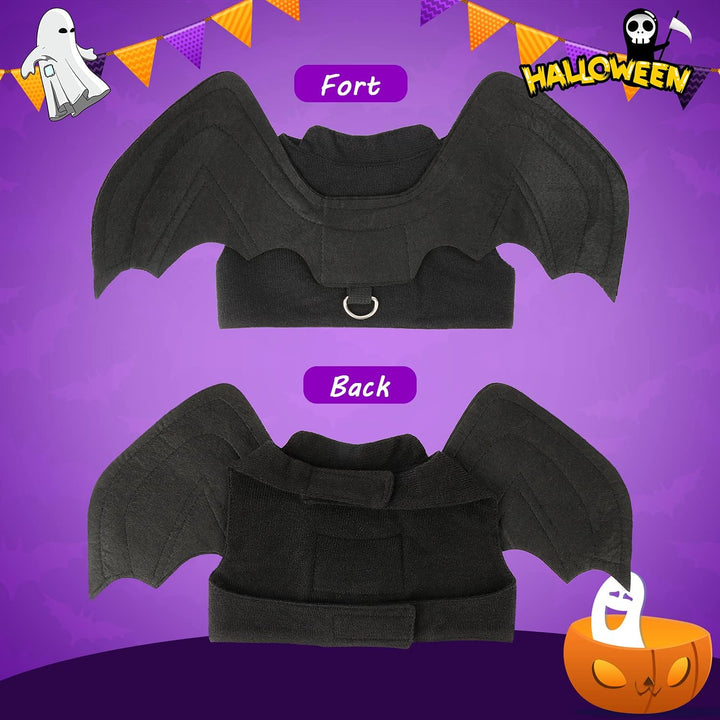 Bat Wings Pet Costume, Polyester Felt Cloth, Small, Halloween, Unisex, Durable, Easy to Clean, Bat Wings Costume for Small Dogs Cats