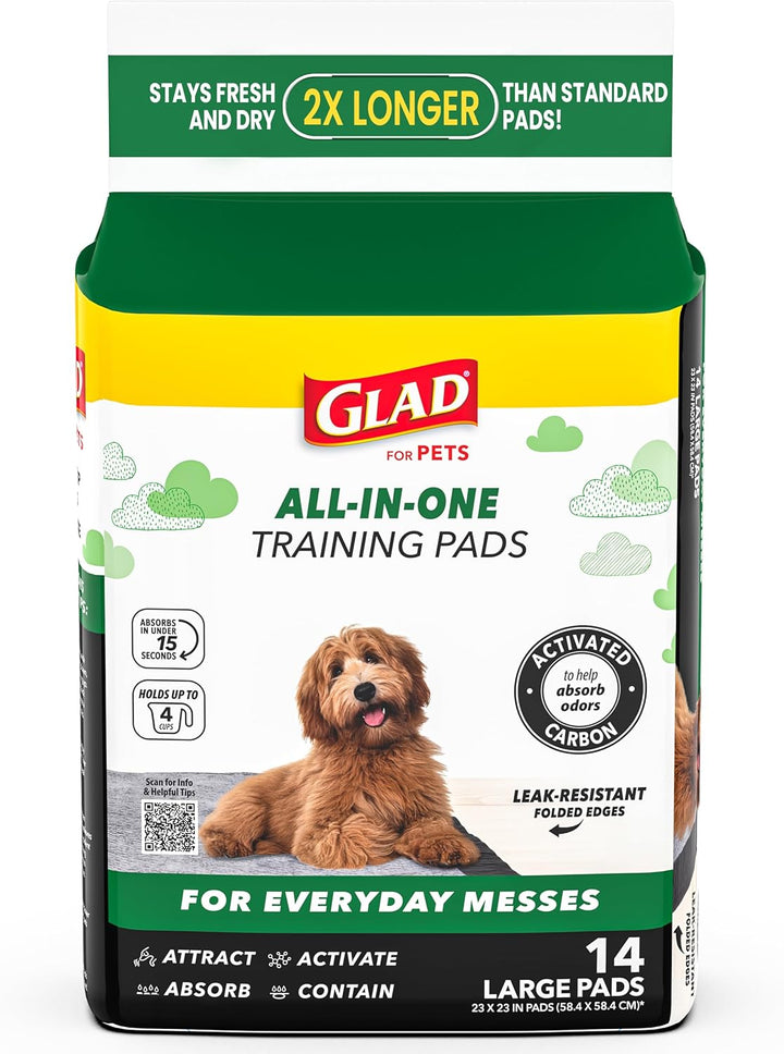 for Pets Black Charcoal Puppy Pads, 23"X23" Disposable Pee Pad That Absorbs & Neutralizes Urine Instantly, Activated Carbon Training Pads for Dogs - 100 Count