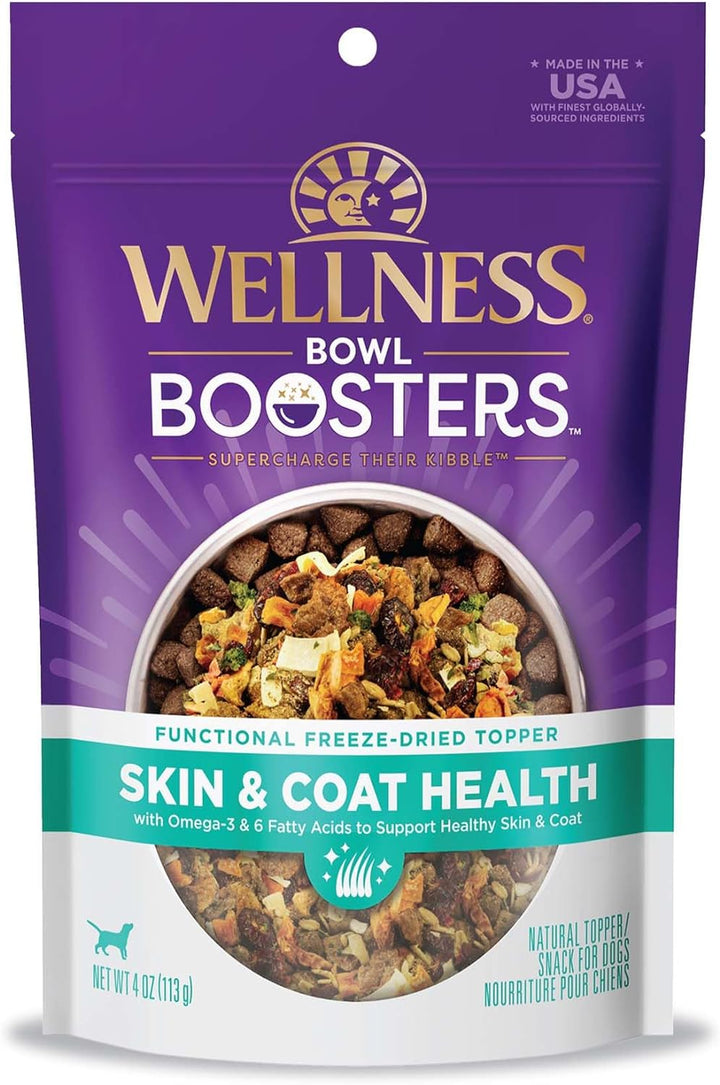 Bowl Boosters, Dog Food Topper for Small, Medium, & Large Breeds, Grain Free, Natural, Freeze Dried, Digestive Health Chicken, 4 Ounce Bag (Pack of 1)