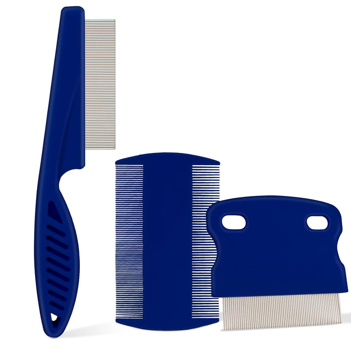 4 Pack Double Sided Flea Comb,For Cats and Dogs