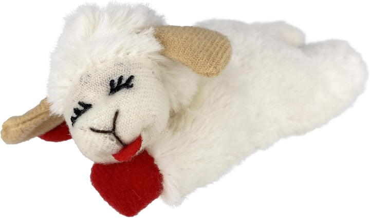 Mini Lamb Chop Officially Licensed, Plush, Squeak Pet Toy (White, 10')
