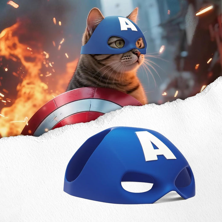 Cat Bat Mask Halloween Costumes Accessories for Cats, Cat Bat Cosplay Apparel (Medium, Black Bat)