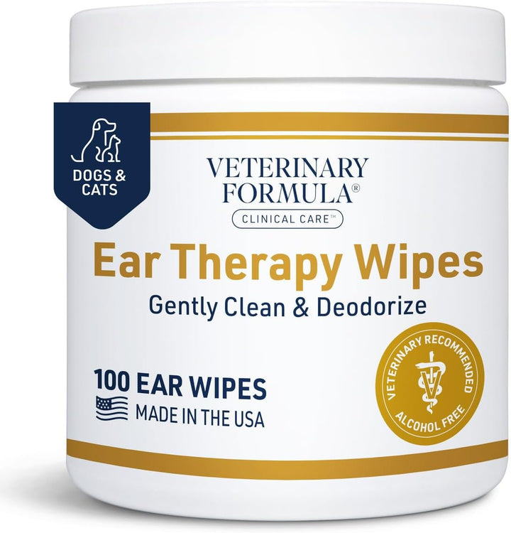 Clinical Care Ear Therapy, 8 Oz. – Cat and Dog Ear Cleaner – Helps Soothe Itchiness and Clean the Ear Canal of Debris and Buildup