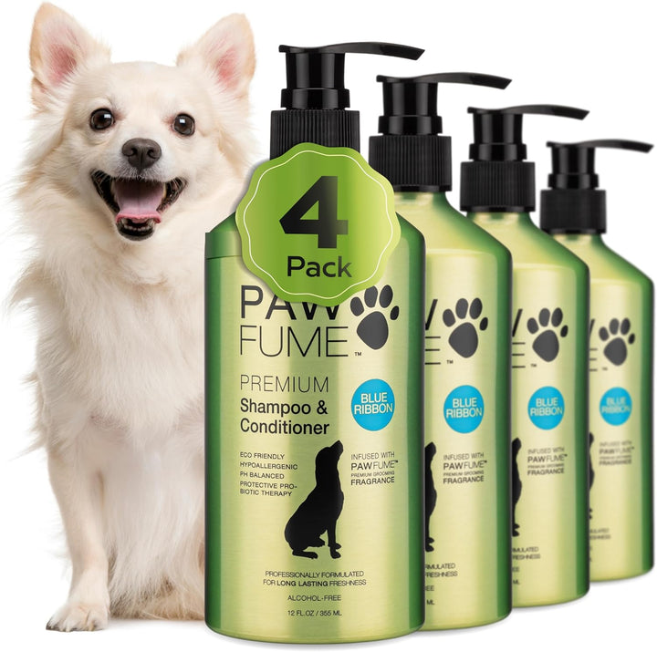 PAWFUME Deshedding Dog Shampoo and Conditioner, Show Dog, 1-Pack – Nourish & Detangle for Silky Soft Coat – Probiotic, Deep-Cleaning, Ph-Balanced Formula – Salon-Quality Shampoo for Dogs