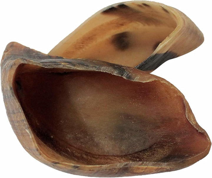 Cow Hooves for Dogs - USA Made Dental Treats & Bully Sticks Alternative - Plain, Rawhide Free - 25 Pack