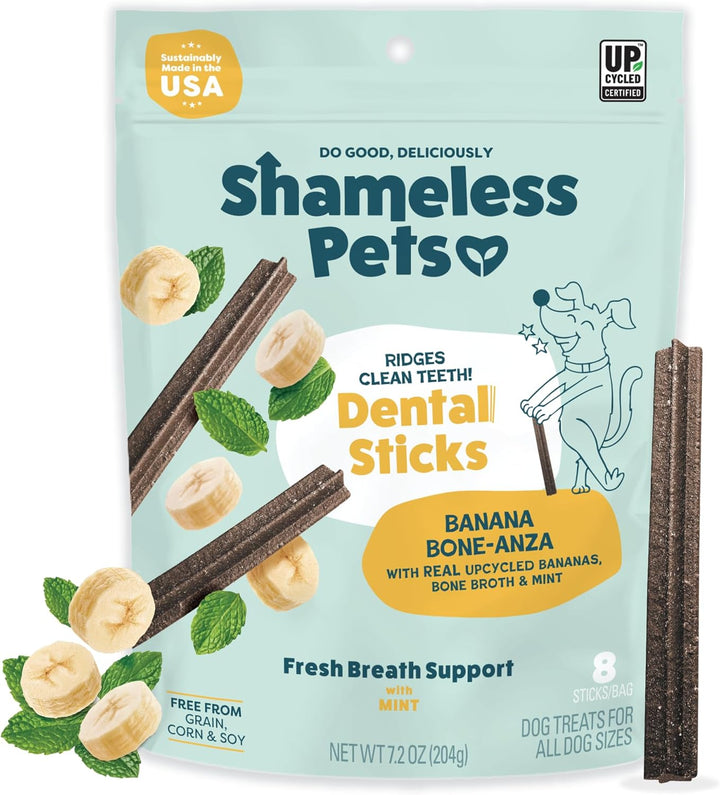 Dental Treats for Dogs, the Tooth Berry - Healthy Dental Sticks with Immune Support for Teeth Cleaning & Fresh Breath - Free from Grain, Corn & Soy