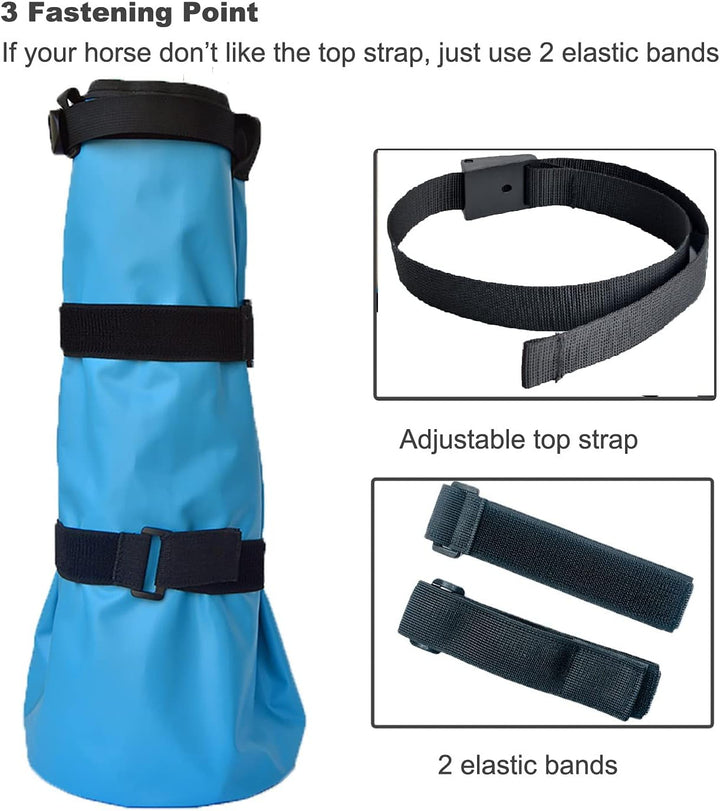 Hoof Soaking Boot Horse Soaker Hooves Treatment Bag with EVA Pad 1 Pair