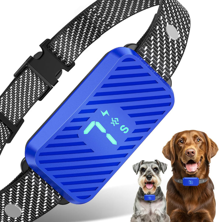 Dog Bark Collar for Large Medium Small Dogs, Effective No-Bark Collar, Smart Barking Collar, Rechargeable Bark Collar with 7-Level Sensitivity, 3 Beep & Vibration Modes, Waterproof, Orange