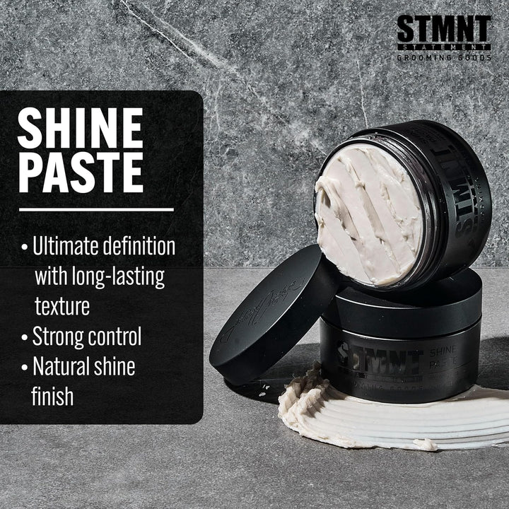 STMNT Grooming Goods Shine Paste | Natural Shine Finish | Strong Control | Non-Greasy Formula