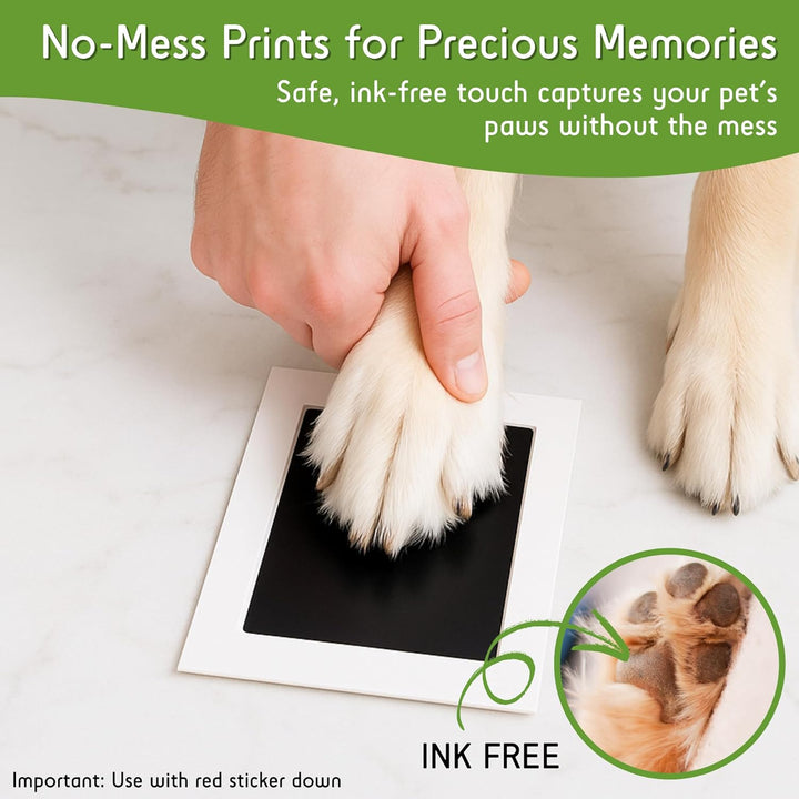 | Extra-Large Clean Touch Inkless Ink Pad for Pets | Paw/Nose Prints for Dogs & Cats Non-Toxic | Paw Print Stamp Kit | Dog Paw Print Kit | Cat Footprint Keepsake (1-Pack)