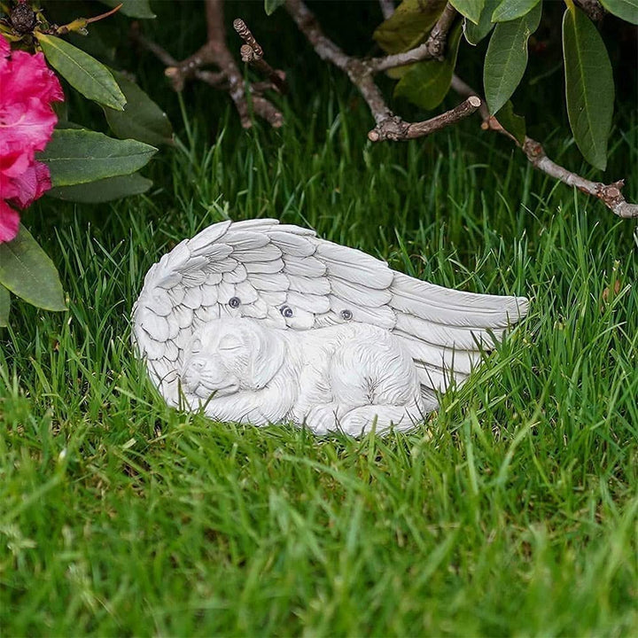 Dog Memorial Gifts - Forever My Guardian Angel Garden Solar Light - Pet Memorial Stone