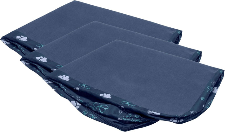 Replacement Dog Bed Cover Water-Resistant Indoor/Outdoor Logo Print Oxford Polycanvas Mattress, Washable - Stone Gray, Large