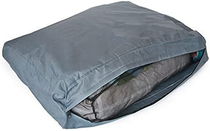 Water-Resistant Dog Bed Liner, Nylon Bed Liner for Dogs, Easy to Clean, Gray, Round, 36”X36”X4.75”