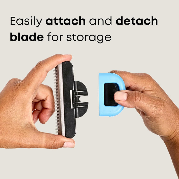 Deshedding Brush for Short Haired Dogs & Cats - Cat and Dog Brush for Shedding Short Hair - Highly Effective Deshedder Grooming Comb