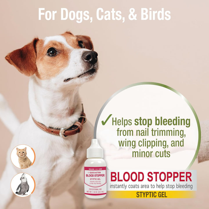 Healthy Promise Quick Action Blood Stopper Styptic Gel for Dogs & Cats, 1.16 Oz.