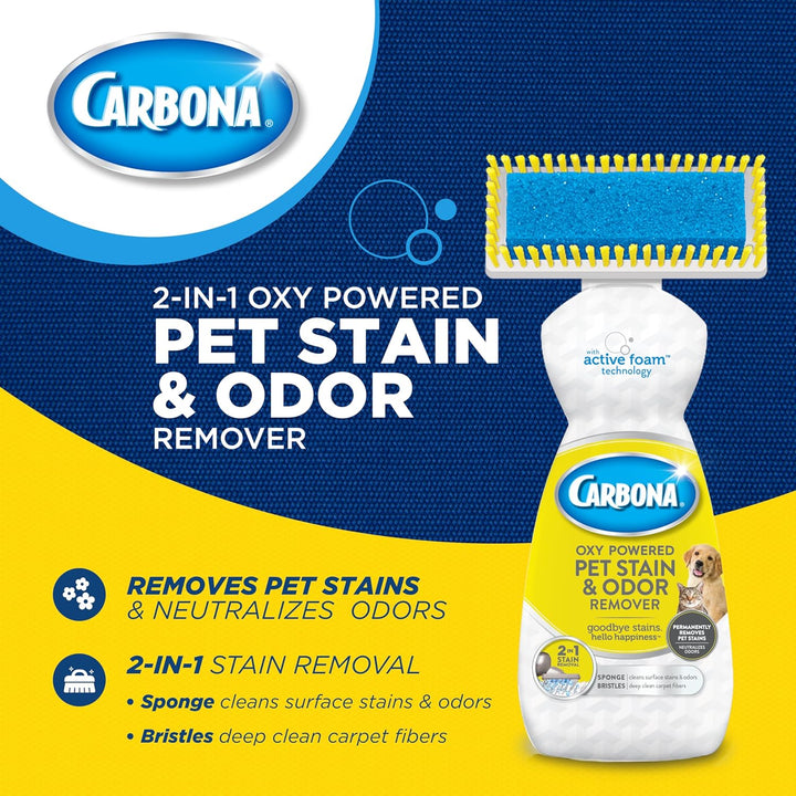 Oxy-Powered Pet Stain & Odor Remover | Carpet Cleaner for Pets | 13.5Oz