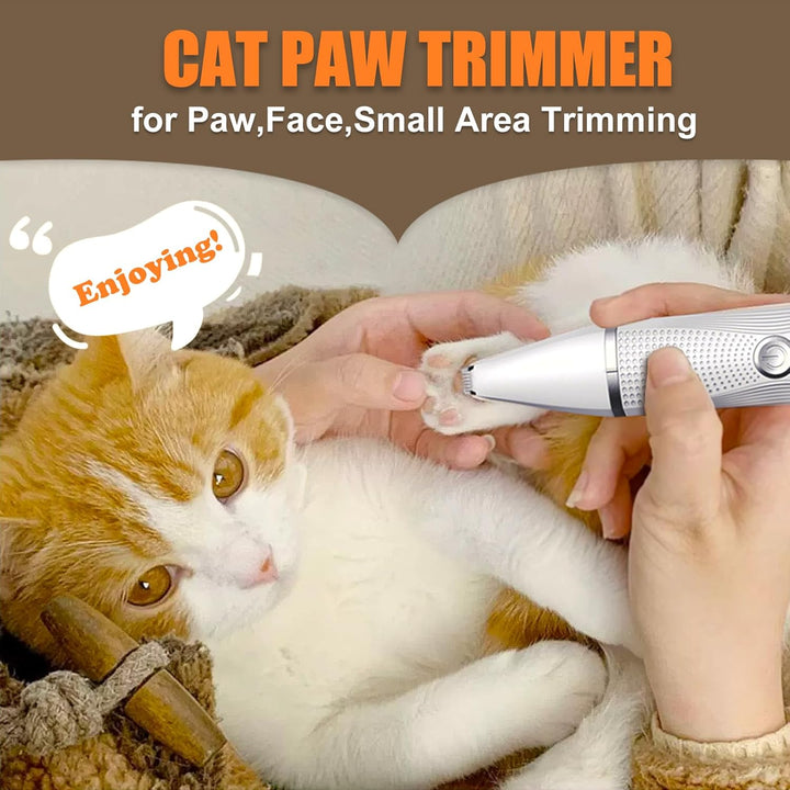 Cat Grooming Clippers Kit with Paw Trimmer, 3 in 1 Electric Pet Hair Trimmer Supplies for Thick Matted Hair, Heavy Coat Butt Shaver Cat Razor Fur Trimmer for Dogs at Home