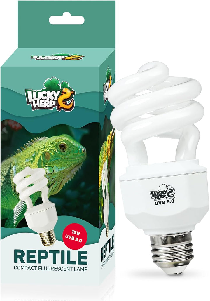 UVA UVB Reptile Light 10.0, Desert UVB 150 Compact Fluorescent Lamp, UVB Light for Reptiles 23W, UVA UVB Reptile Light Bulb, UVB Bulb for Reptiles Bearded Dragons Lizards Tortoises Snakes