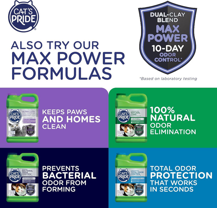 Premium Lightweight Clumping Litter: Pure & Fresh - up to 10 Days of Powerful Odor Control - Multi-Cat, Scented, 10 Pounds