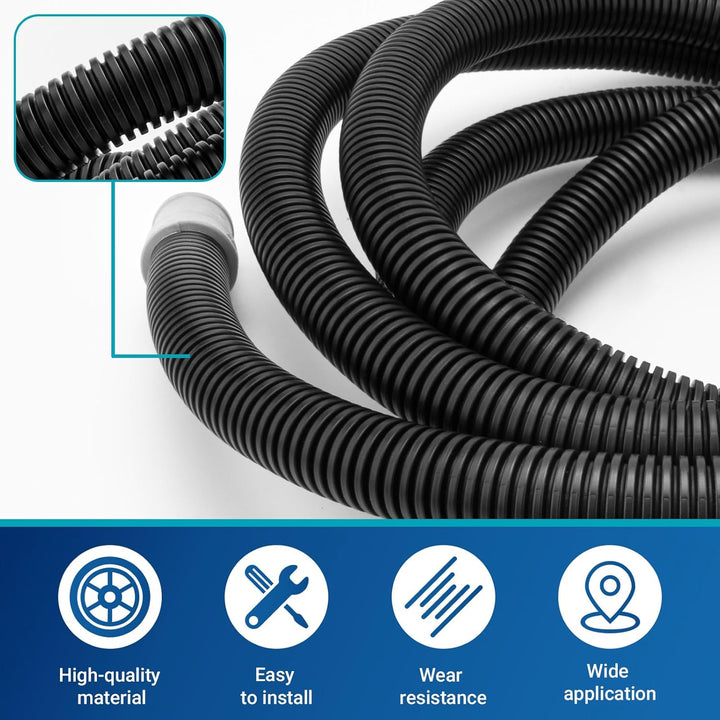 Aquarium Ribbed Hosing for Fluval 407 307 Replacment Parts, Aquarium Pumps & Filters 406 306 Hose, Aquarium Tubing Compatible with Fluval Hose A20015