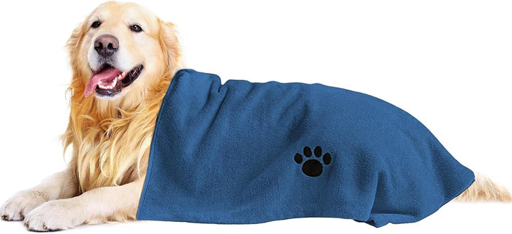 Microfiber Dog Towels for Drying Dogs, Super Absorbent and Soft Pet Grooming Towel, 40 Inch X 23.6 Inch, Perfect Dog Shower & Bath Supplies for Large, Medium or Small Dogs, Grey