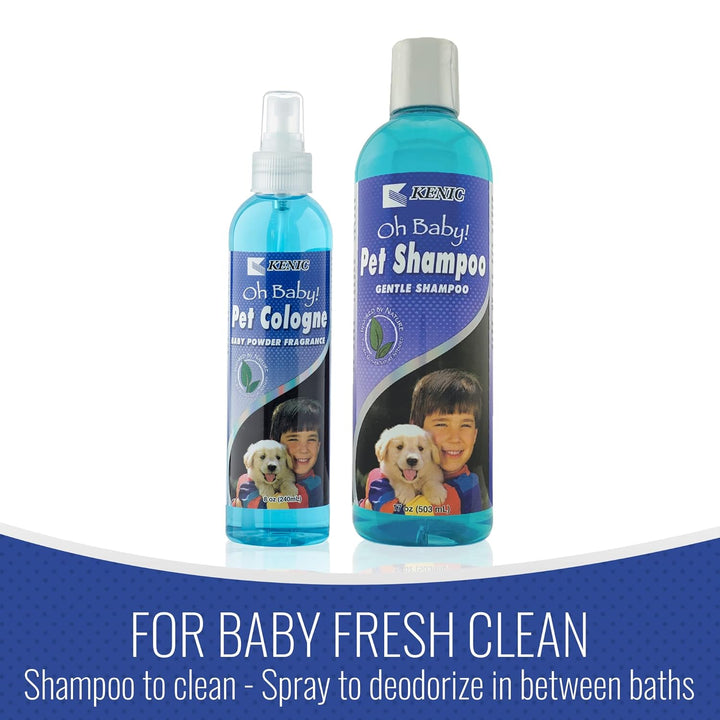 Kenic Pet Cologne, Long Lasting Scented Dog & Cat Deodorizing Spray, Freshens, Neutralizes and Shines Coat between Baths, Made in USA