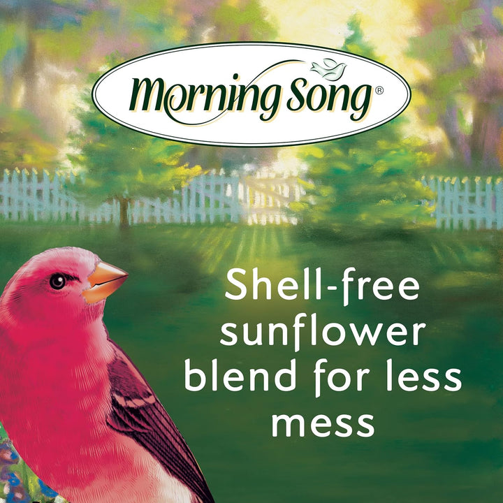 Clean & Free Shell Free Wild Bird Food, Premium No Mess Bird Seed for outside Feeders, 10-Pound Bag