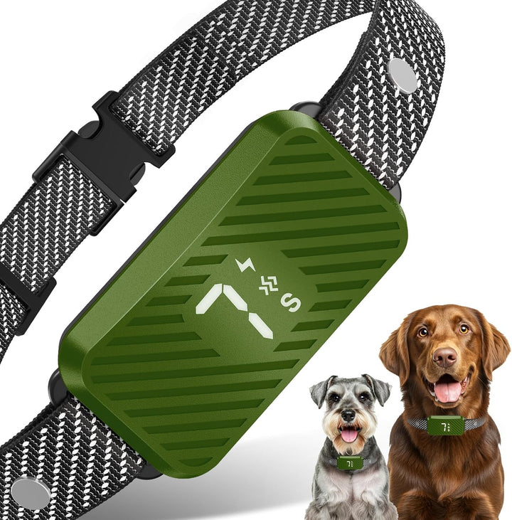 Dog Bark Collar for Large Medium Small Dogs, Effective No-Bark Collar, Smart Barking Collar, Rechargeable Bark Collar with 7-Level Sensitivity, 3 Beep & Vibration Modes, Waterproof, Orange