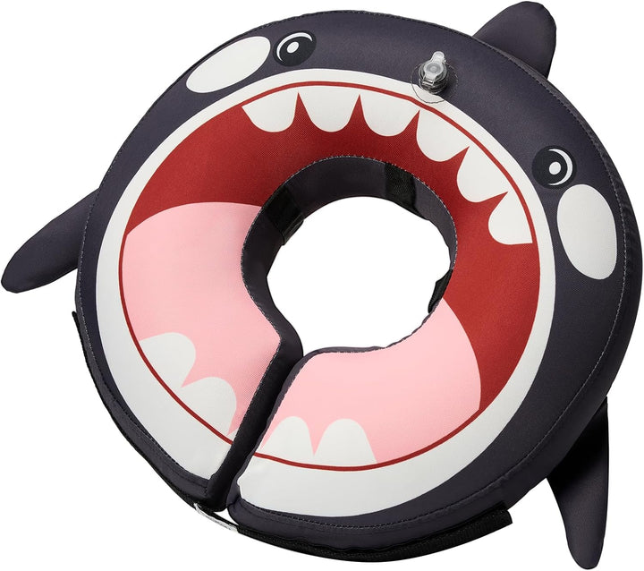 Inflatable Dog Cone Collar Alternative, Soft Dog Cone for Small Medium Large Dogs and Cats, Neck Recovery Ecollar Donut Collar after Surgery (Large, Blue)