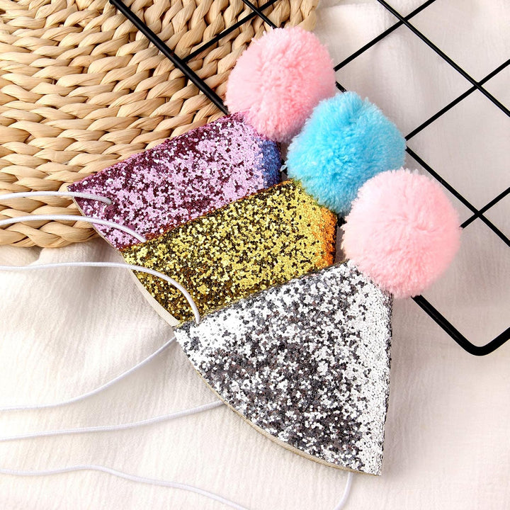 3Pcs Dog Birthday Hat for Pets Party Decoration Supplies， Cat Kitten Headband Hats Charms Grooming Accessories