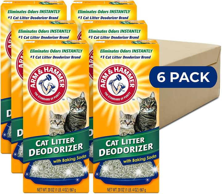 Cat Litter Deodorizer Double Duty, 30 Oz, 6 Pack
