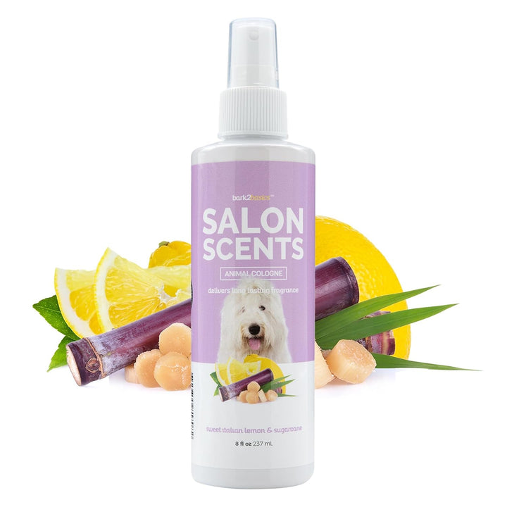 Salon Scents Pet Grooming Cologne - 8 Oz, Natural Professional Groomer Grade Perfume Deodorant for Dogs and Cats, Long Lasting, Deodorizing (Blueberry Pie)