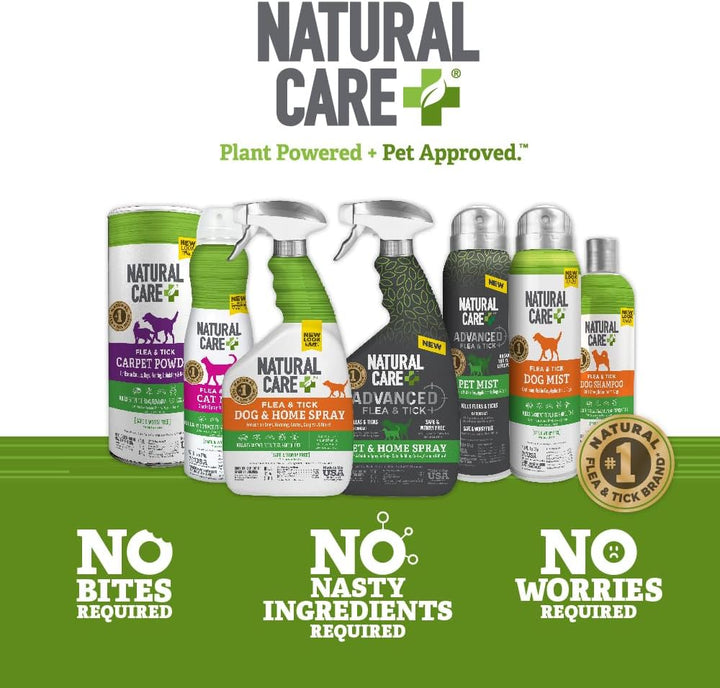 Flea and Tick Carpet Powder, Flea & Tick Treatment for Rugs, Carpet, and Pet Bedding, Pet Essential, Pest Prevention, 8.1 Oz Canister