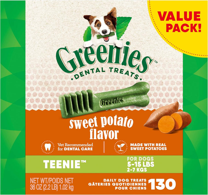 Teenie Dental Dog Treats, Mint Fresh Flavor, 12 Oz. Pack (43 Treats)