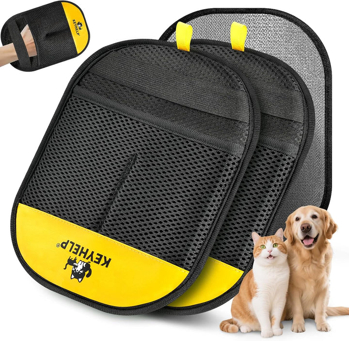 Pet Hair Removal Glove for Dogs & Cats, Newly Upgraded Reusable Electrostatic Pet Hair Gloves, Pet Hair Remover Tool for Clothing, Couch, Carpet, Car Seat