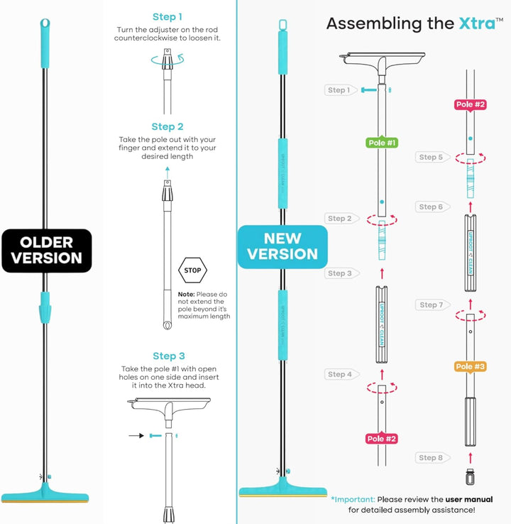 er Xtra Pet Hair Removal Tool: Reusable Carpet Rake with Telescopic 60" Handle - as Powerful as er Pro Pet Hair Remover, but Made for Carpets, Curtains - Don'T Bend Don'T Kneel