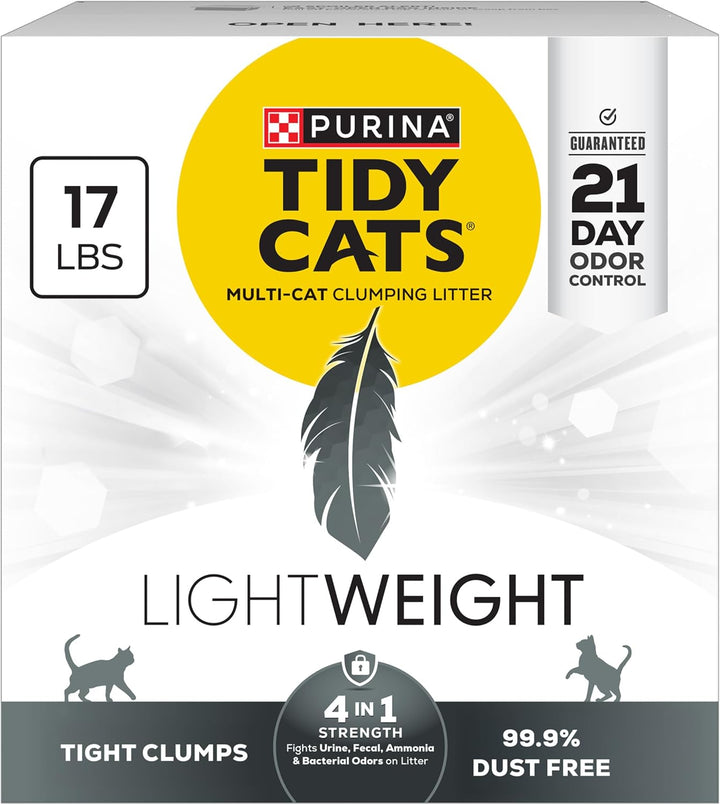 Purina  Lightweight with Glade Clear Springs Multi-Cat, Clumping, Low Dust, Scented Cat Litter - 17 Lb. Box