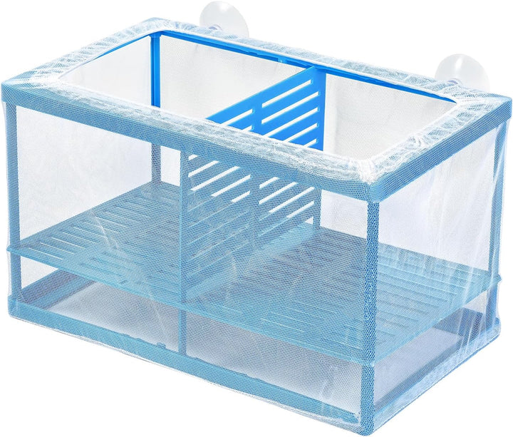 Fish Tank Breeder Small Mesh Net Fry Saver Aquarium Spawn Hatchery Isolation with Suction Cups Hatchery Incubator for Shrimp Betta