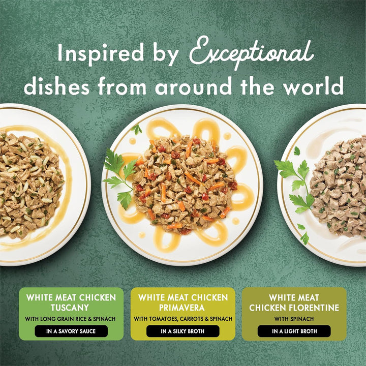 Purina  Wet Cat Food Variety Pack, Medleys White Meat Chicken in Sauce Collection - (Pack of 12) 3 Oz. Cans