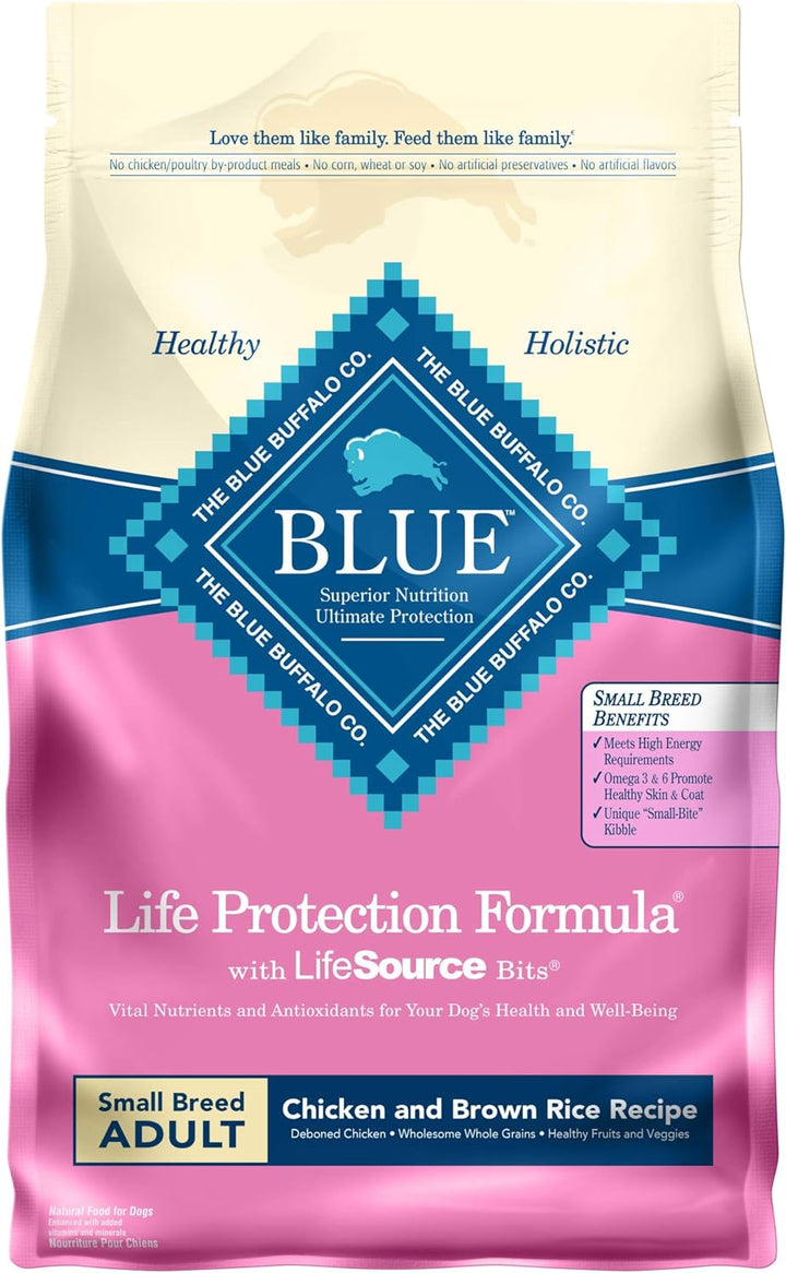 Life Protection Formula Natural Adult Small Breed Dry Dog Food, Chicken and Brown Rice 5-Lb Trial Size Bag
