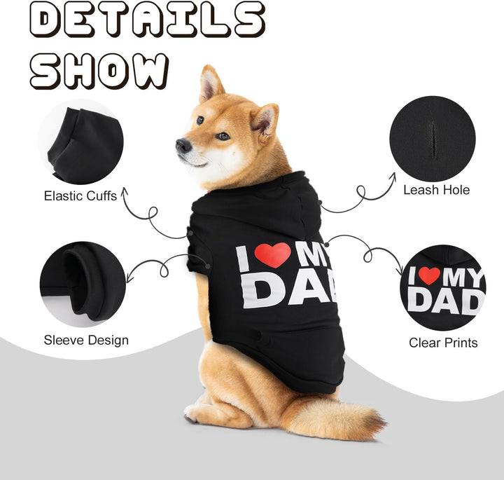 Dog Sweaters Hoodies for Large Dogs Security Ultra-Soft Fleece Dog Sweatshirt Cold Weather Pet Winter Clothes with Pocket for Small Medium Large Dogs (XL (Back: 24.2",Chest: 34.2"), Security)