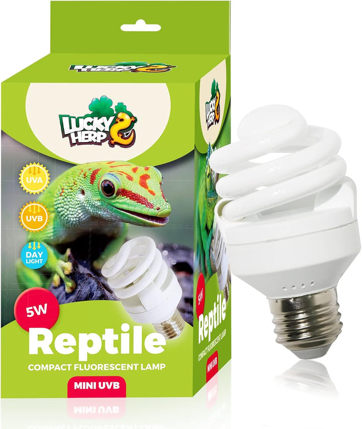 UVA UVB Reptile Light 10.0, Desert UVB 150 Compact Fluorescent Lamp, UVB Light for Reptiles 23W, UVA UVB Reptile Light Bulb, UVB Bulb for Reptiles Bearded Dragons Lizards Tortoises Snakes