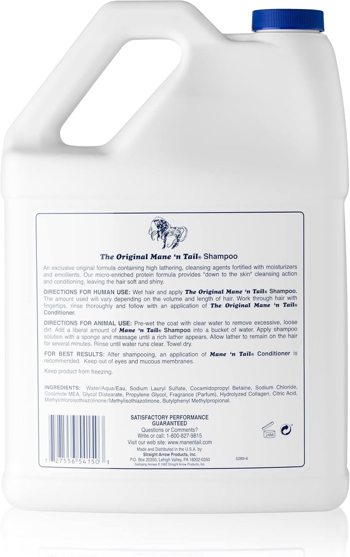 Original Shampoo for Horses & Humans, for a down to the Skin Clean (1 Gallon)