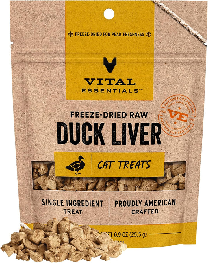Chicken Hearts Cat Treats, 1 Oz | Freeze-Dried Raw | Single Ingredient | Grain Free, Gluten Free, Filler Free