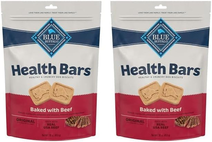 Health Bars Crunchy Dog Biscuits, Oven-Baked with Natural Ingredients, Bacon, Egg & Cheese , 16-Oz Bag