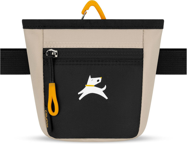 Goodie Treat Bag, Dog Treat Pouch, Waist Belt Clip for Hands-Free Training, Magnetic Closure, Dog Training and Behavior Aids, Three Ways to Wear (Raven S'25)