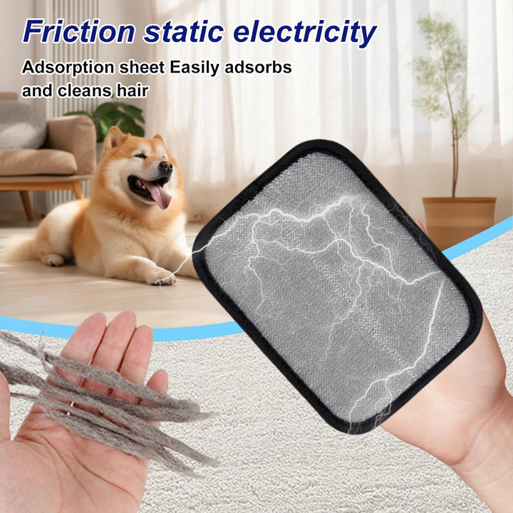 2 Pcs Self-Cleaning Flea Comb for Cats Dogs with Pet Hair Removal Glove – Dual Tooth and Gentle Cat Comb for Long/Short Hair – Ergonomic Zen Brush Cat Grooming/Nit Supplies