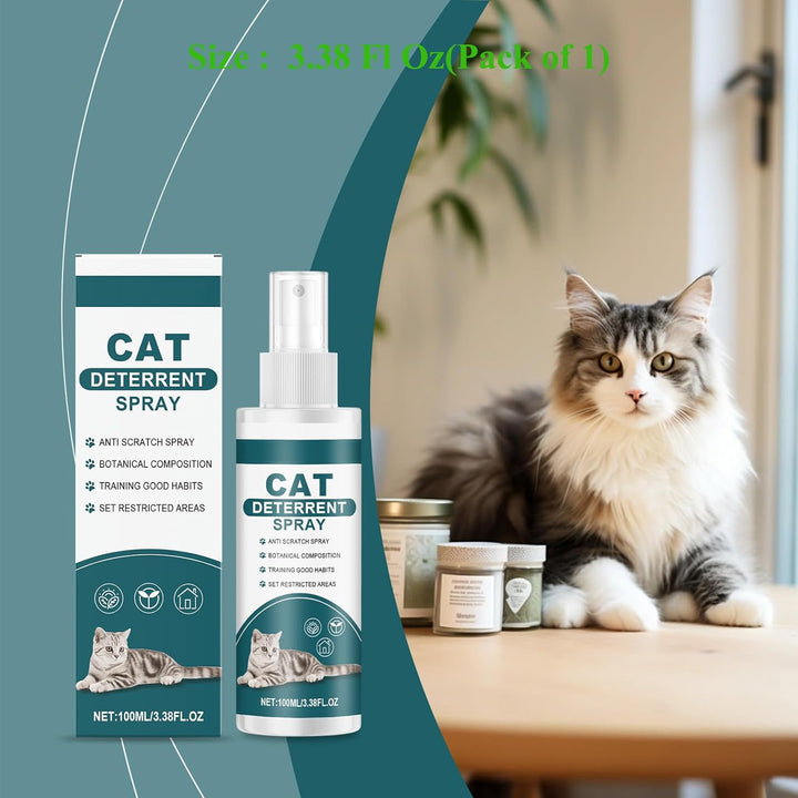 Cat Deterrent Spray,Natural Safe Upgraded Scratch Deterrent Training Aid for Furniture,Sofas,Rugs,Curtain Protection